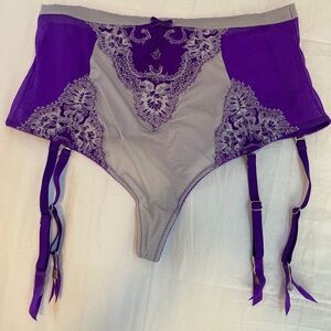 Victoria’s Secret high rise thong with garters